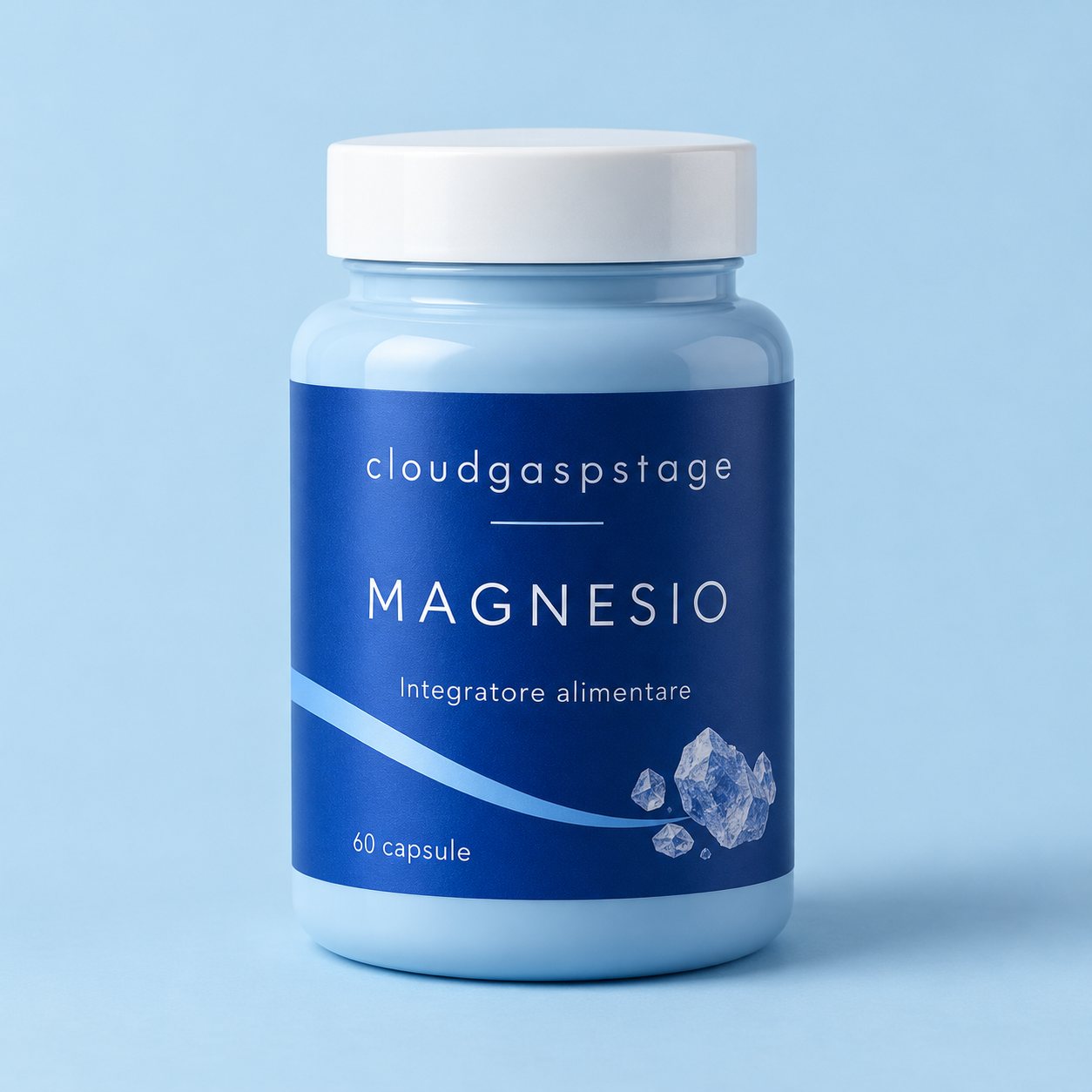 Barattolo di Magnesio, integratore alimentare, 60 capsule
